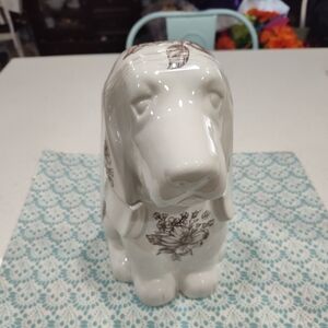 Charming Charlie Cookie Jar By Pioneer Woman.Brown W/Glossy Cream Finish.8.75x11